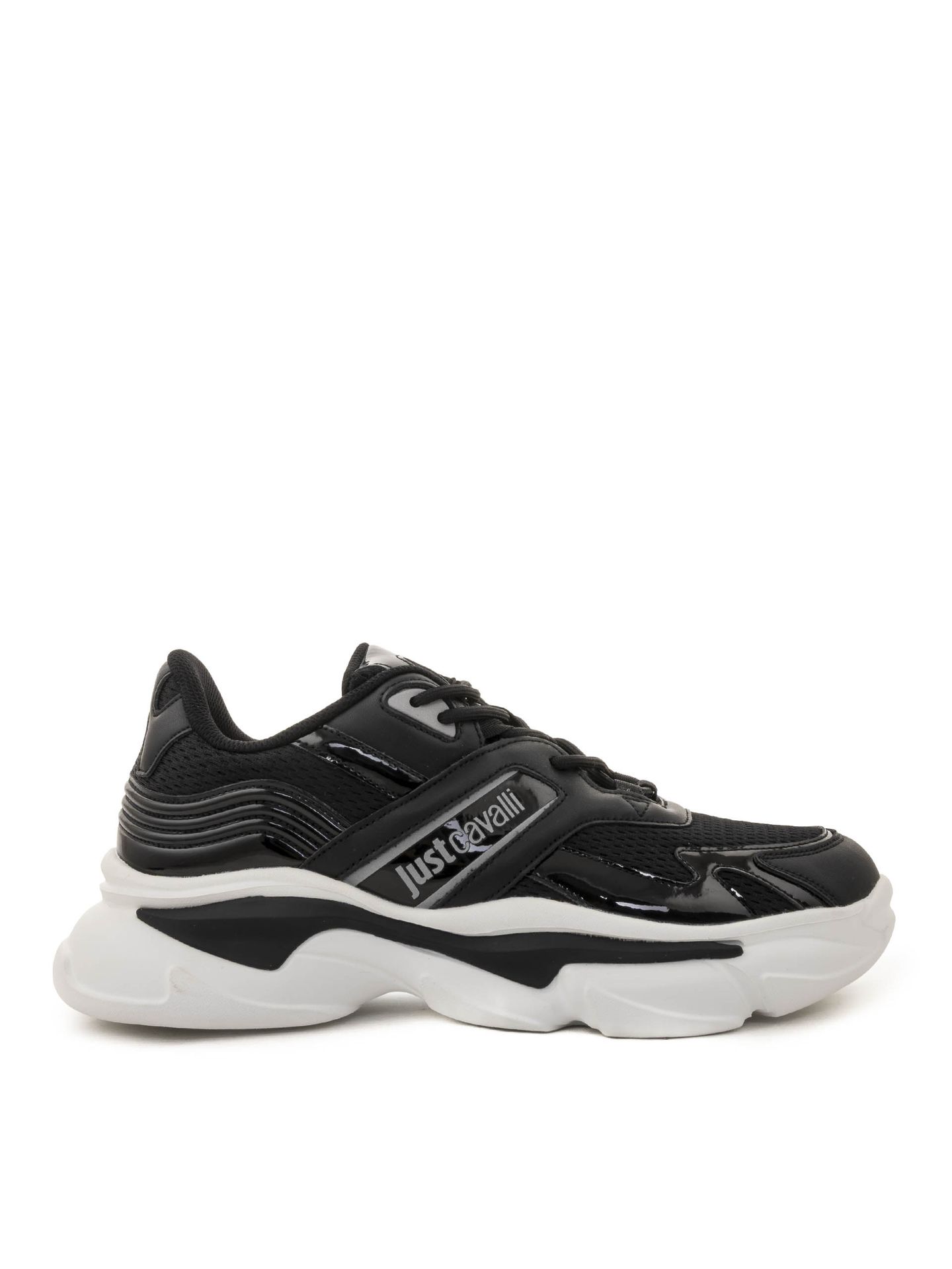 Sneakers barbati JUST CAVALLI 79QA3SA1 - Negru - JUST CAVALLI - IL