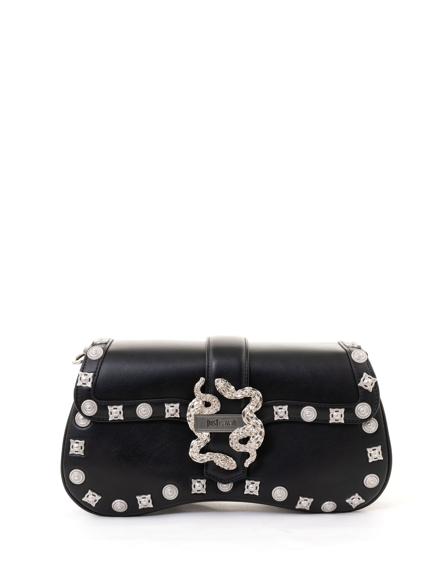 Geanta femei JUST CAVALLI 80RA4BA1 - Negru Argintiu - JUST CAVALLI