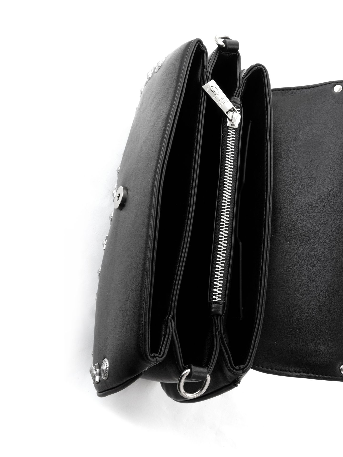 Geanta femei JUST CAVALLI 80RA4BA1 - Negru Argintiu - JUST CAVALLI