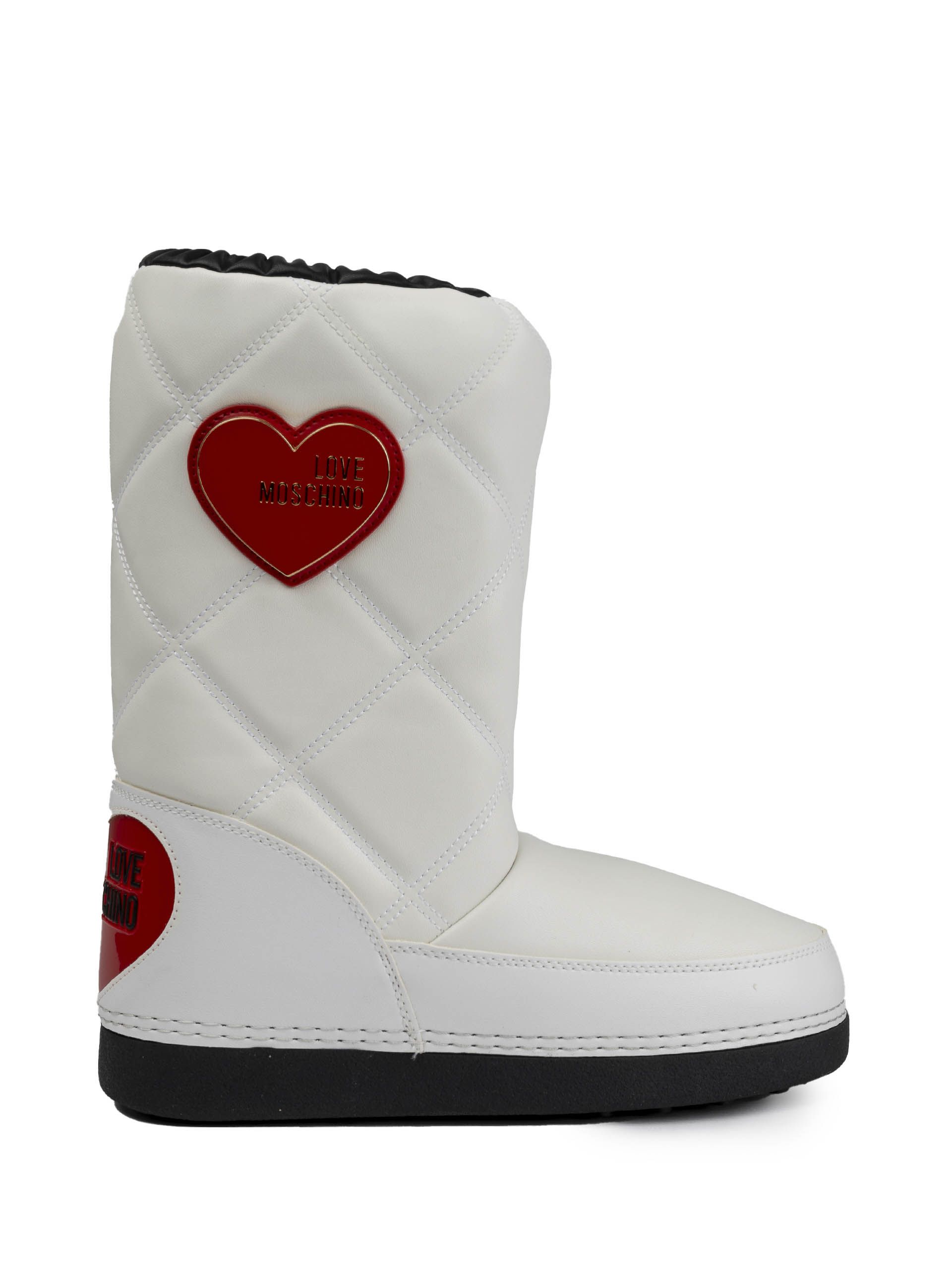 LOVE♡ De piele sneakers Love Moschino | culoare alb | Gomez.ro