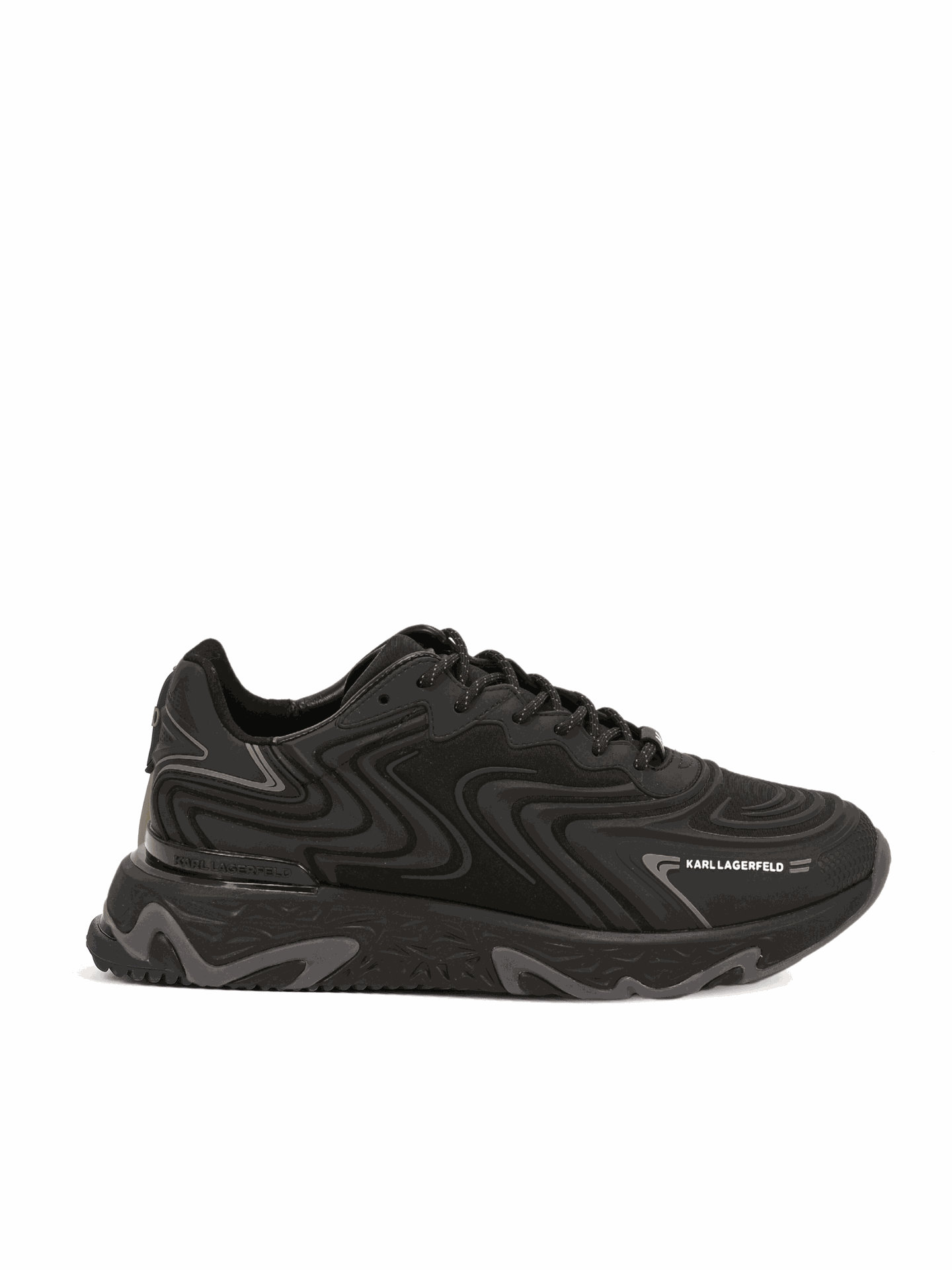 Sneakers barbati KARL LAGERFELD KL52414F - Negru - KARL LAGERFELD