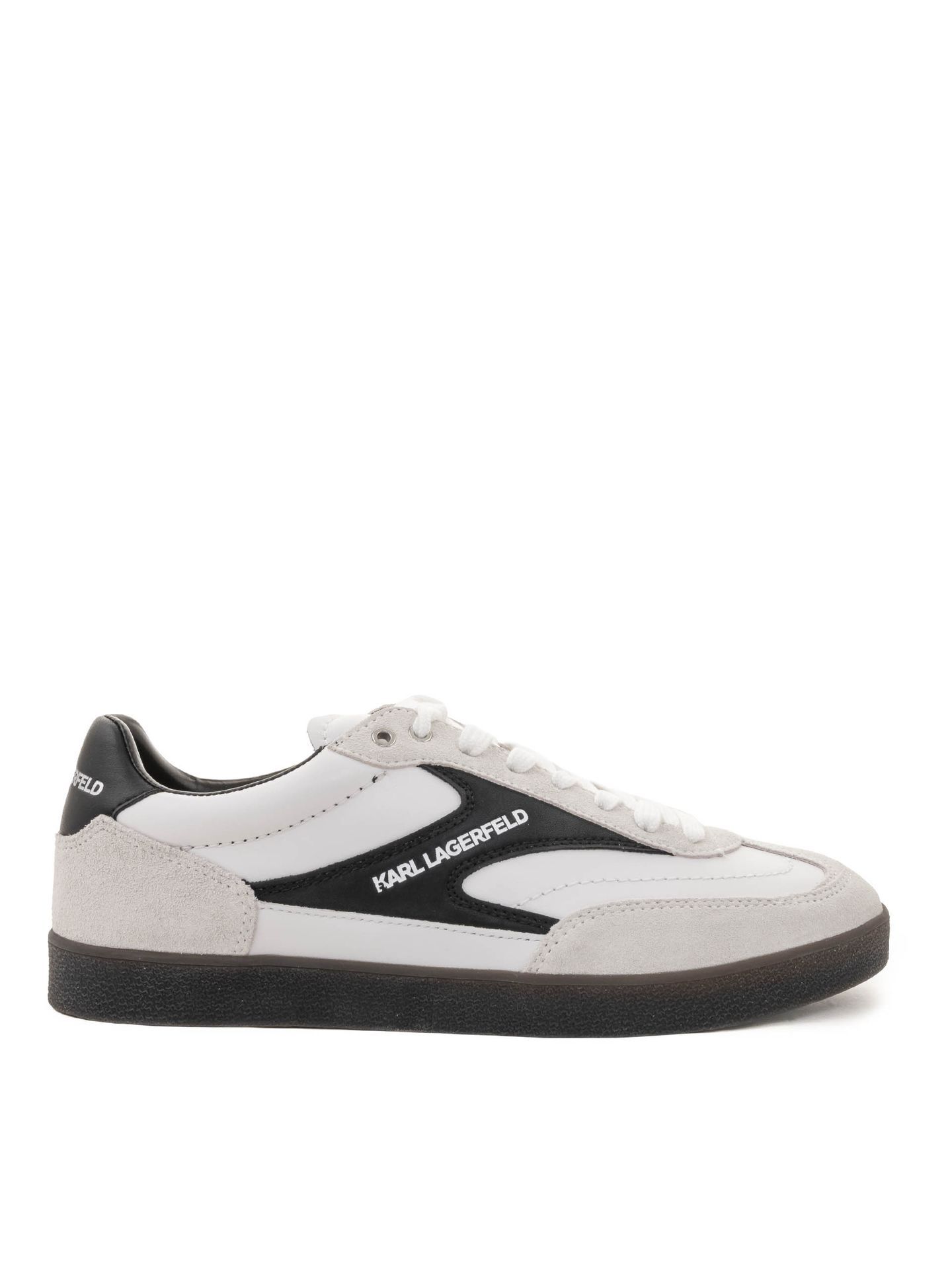 Sneakers barbati KARL LAGERFELD KL53855 - Crem Negru - KARL Sneakers barbati KARL LAGERFELD KL53855 - Crem Negru - KARL