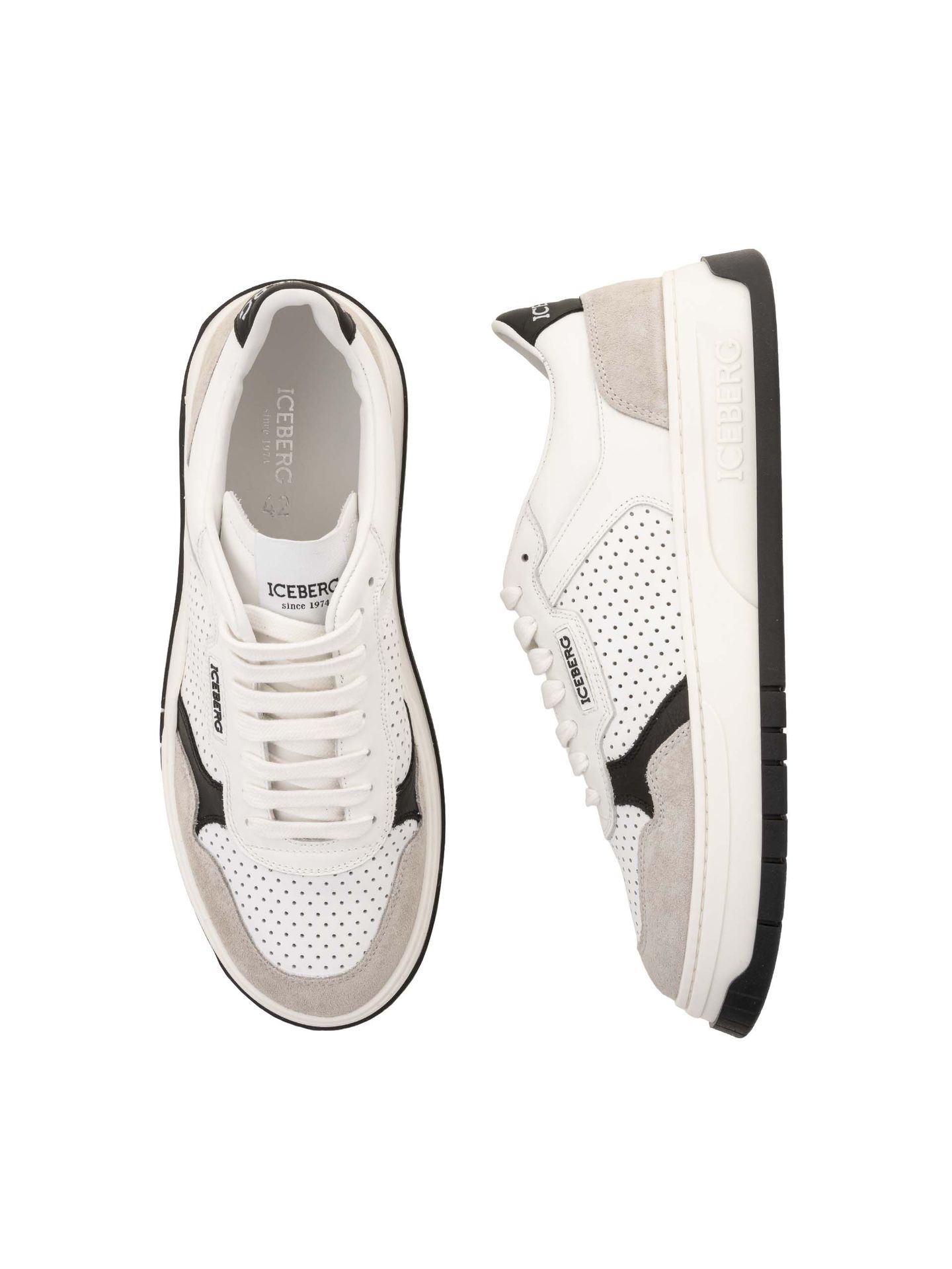 Sneakers barbati ICEBERG IU1751 - Alb Bej - ICEBERG - IL PASSO