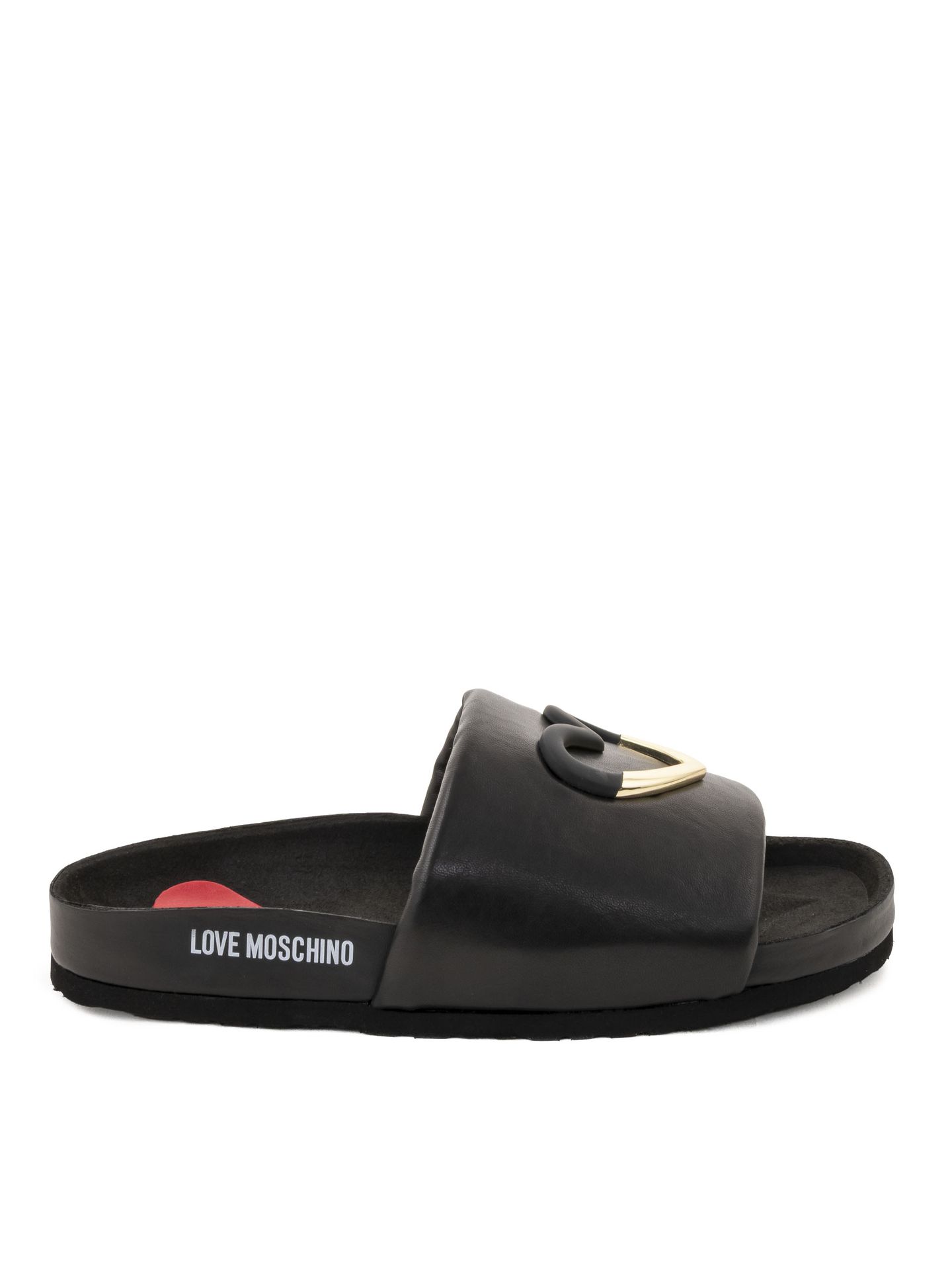 Papuci femei JA28283G1M - Negru - LOVE MOSCHINO - IL PASSO