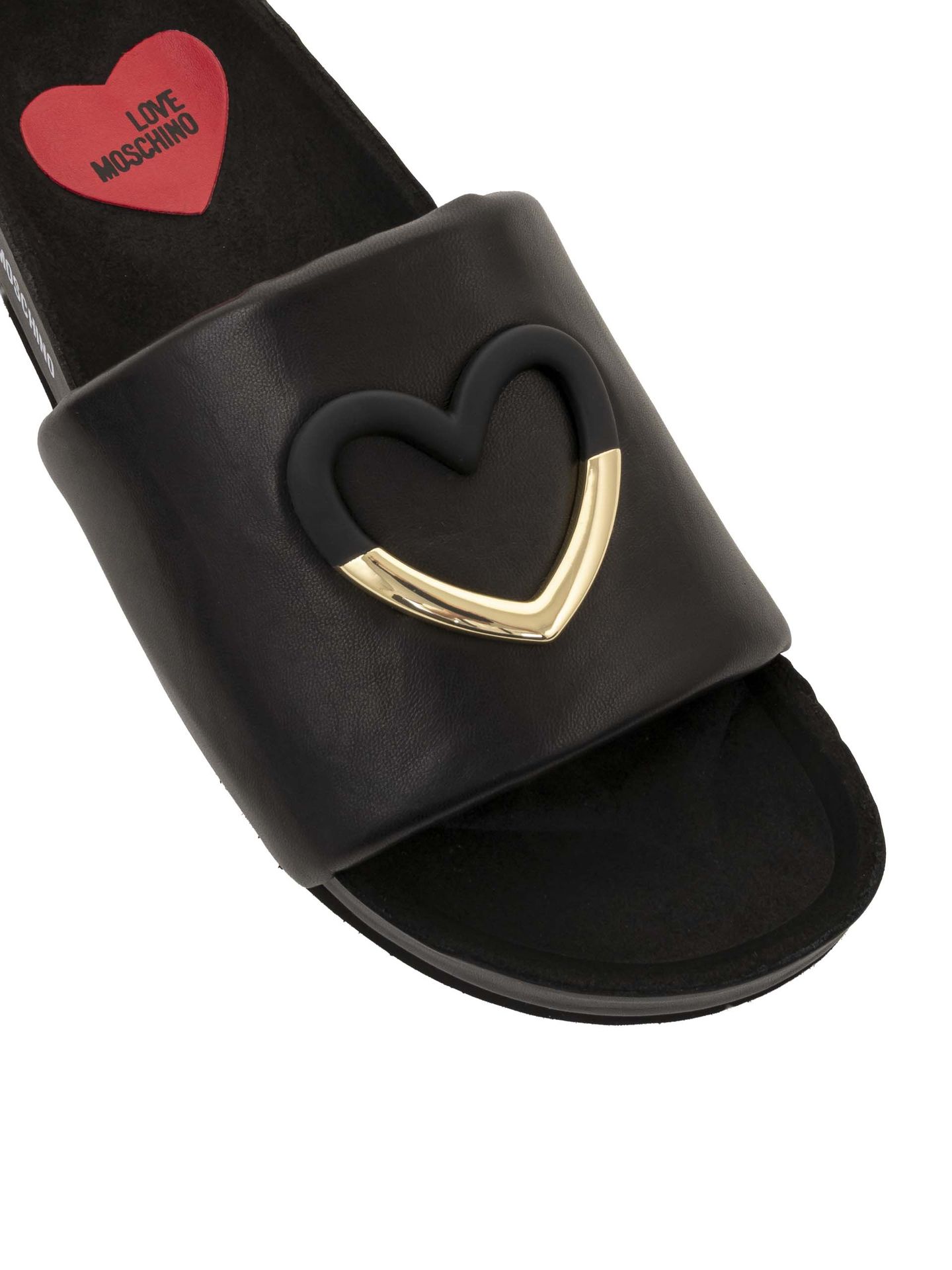 Papuci femei JA28283G1M - Negru - LOVE MOSCHINO - IL PASSO