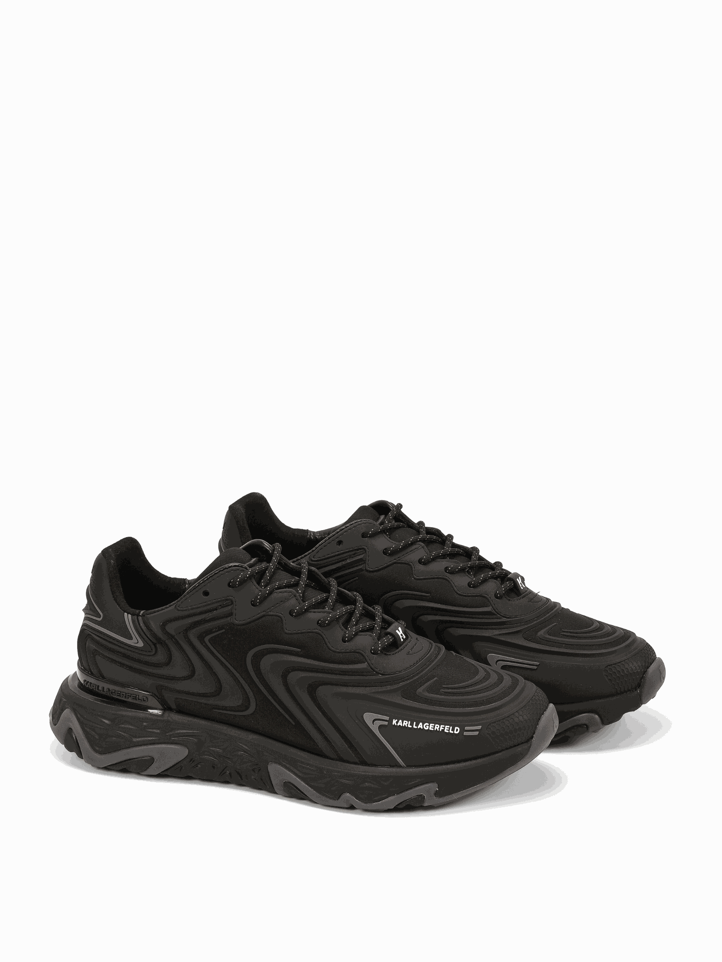 Sneakers barbati KARL LAGERFELD KL52414F - Negru - KARL LAGERFELD