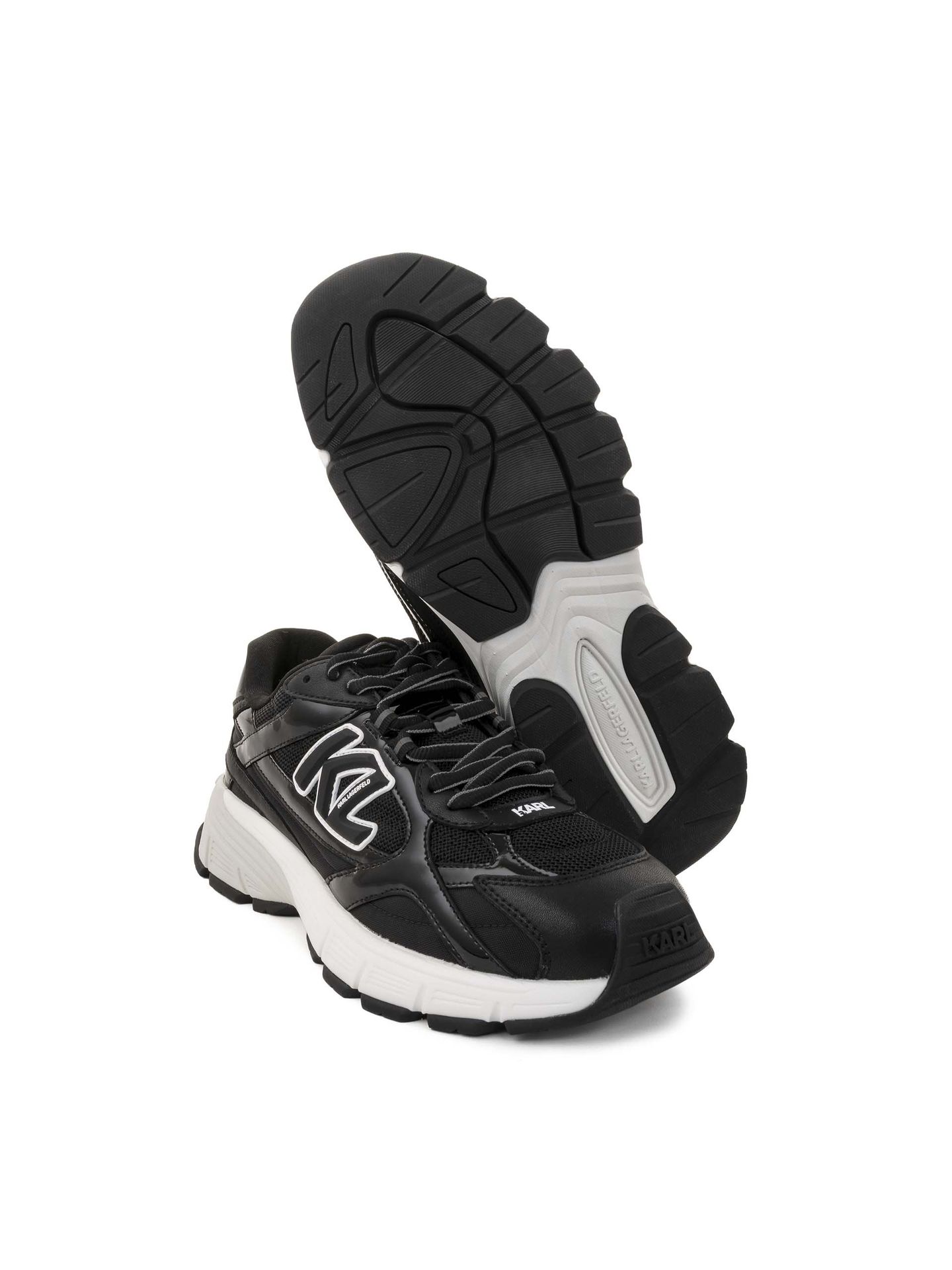 Sneakers barbati KARL LAGERFELD KL55525 - Negru - KARL LAGERFELD