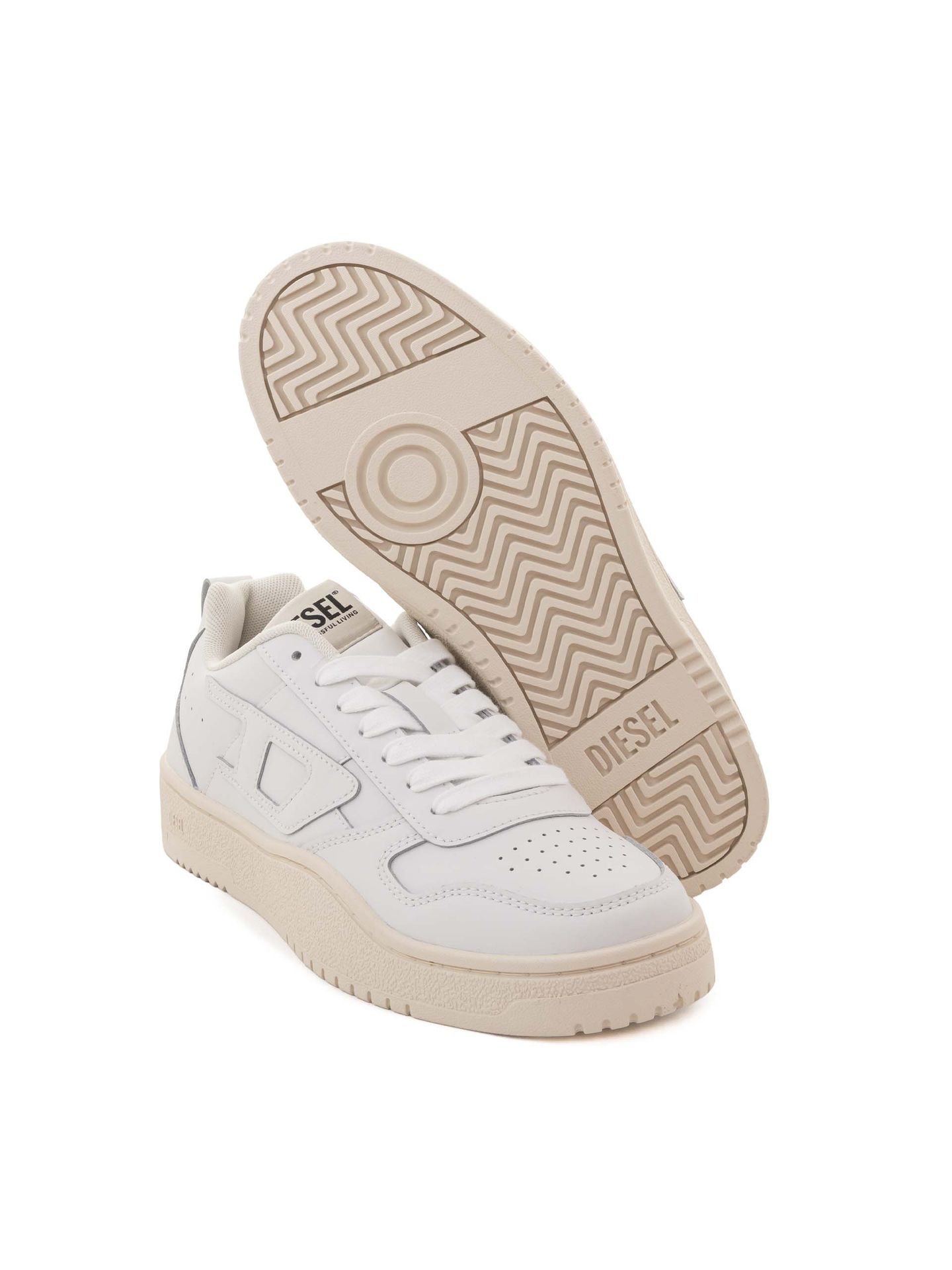 Sneakers barbati DIESEL S-UKIYO V2 LOW Y03363-P5576-T1015 - Crem