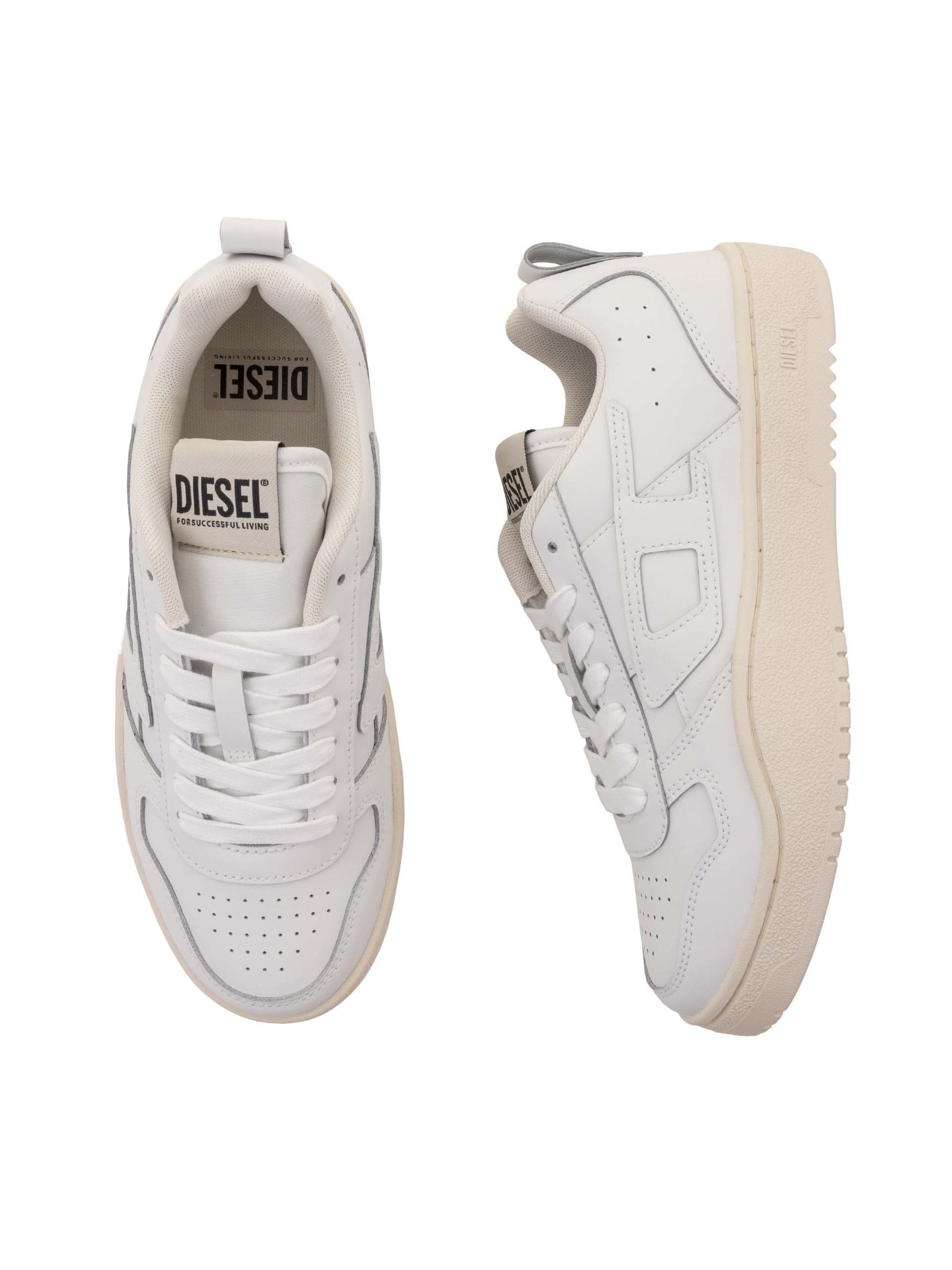 Sneakers barbati DIESEL S-UKIYO V2 LOW Y03363-P5576-T1015 - Crem