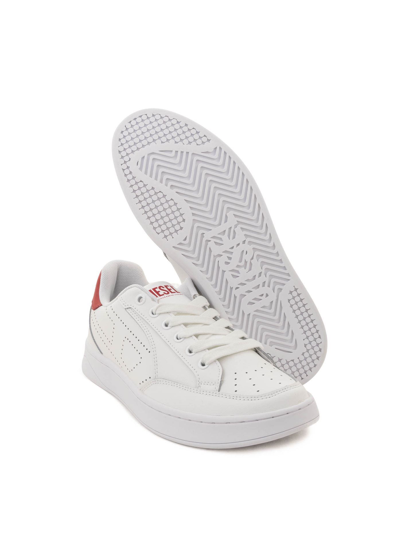 Sneakers barbati DIESEL S-DAKOTA LOW Y03595-P0476-HA672 - Alb Rosu