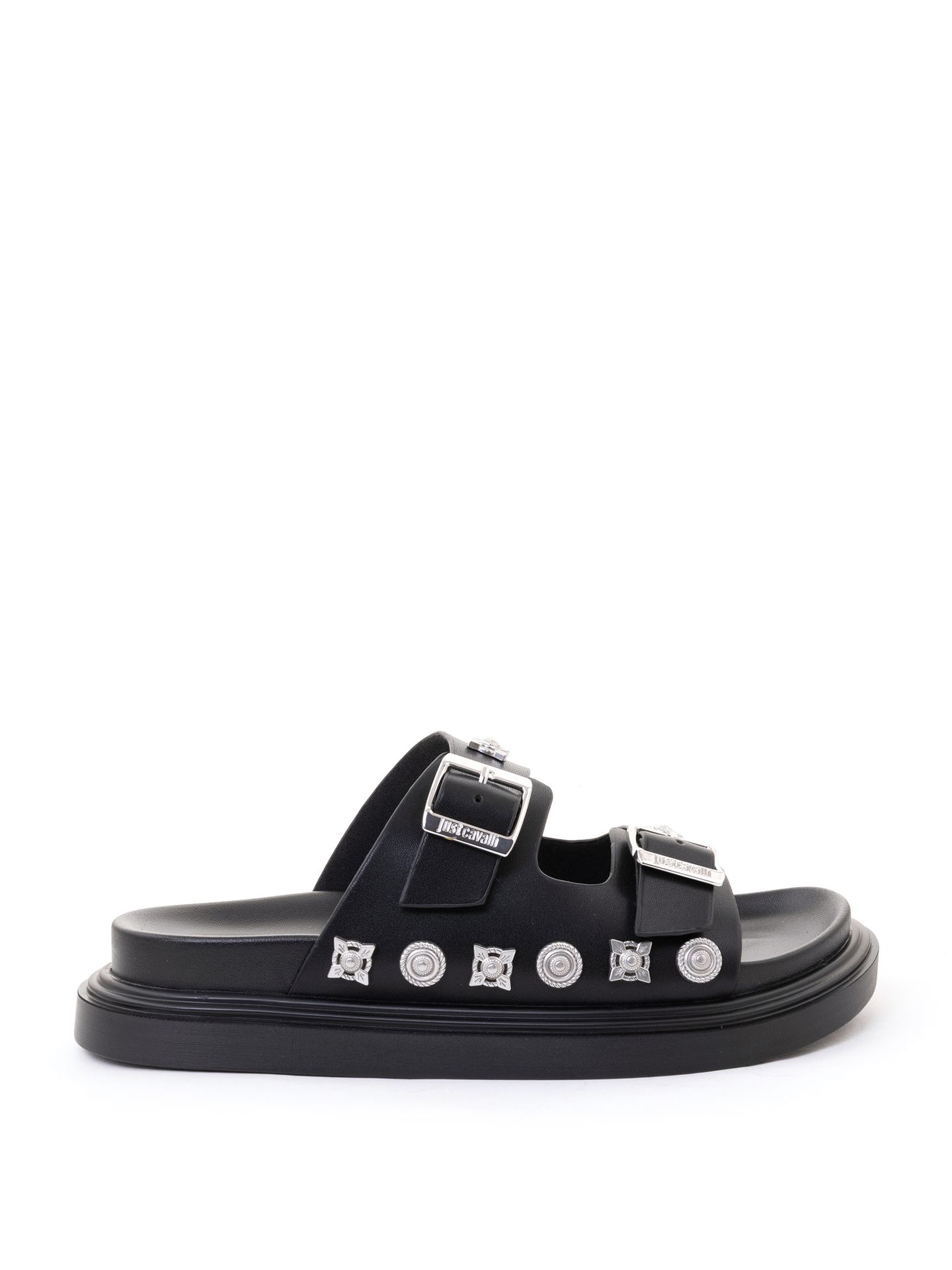 KABAブラック38 Papuci femei JUST CAVALLI 80RA3S92 - Negru - JUST CAVALLI - IL PASSO